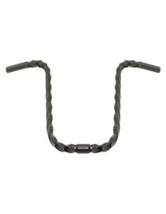 U Square Twisted Handlebar 13 25.4mm Black.